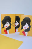 Amy Winehouse Greeting Card