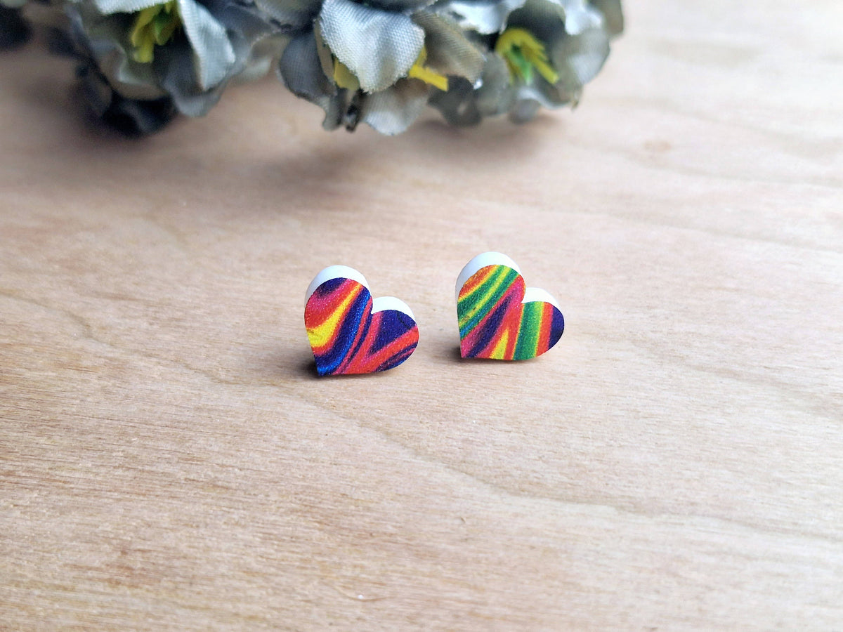 Hippy Dippy Heart Stud Earrings American Jazz Museum