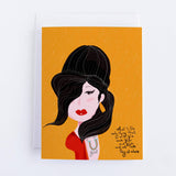 Amy Winehouse Greeting Card