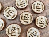 AJM Wood Slice Magnet