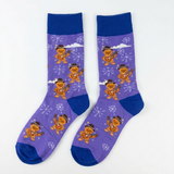 Christmas Gingerbread Guitar Crew Socks