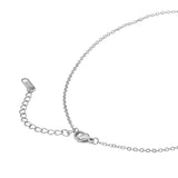 Stainless Steel Mother of Pearl Guitar Pendant Necklace