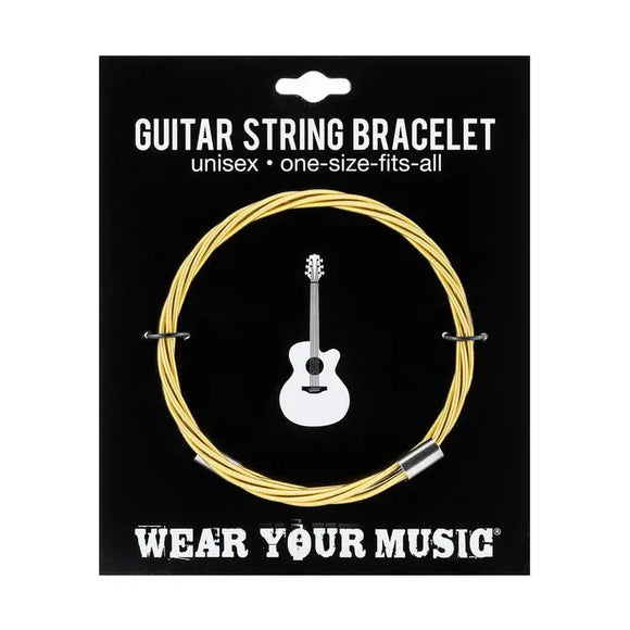 God Gold Guitar String Bracelet