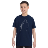 Charlie Parker "Yardbird", D.Stone Martin Tribute t-shirt: Charcoal / M / Men (Unisex)