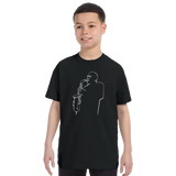 Charlie Parker "Yardbird", D.Stone Martin Tribute t-shirt: Charcoal / M / Men (Unisex)