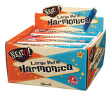 Neato! Large 6" Metal Harmonica with Case, Retro Classic
