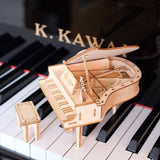 3D Laser Cut Wooden Puzzle: Piano
