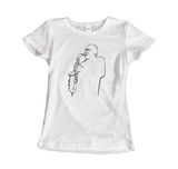 Charlie Parker "Yardbird", D.Stone Martin Tribute t-shirt: Charcoal / M / Men (Unisex)