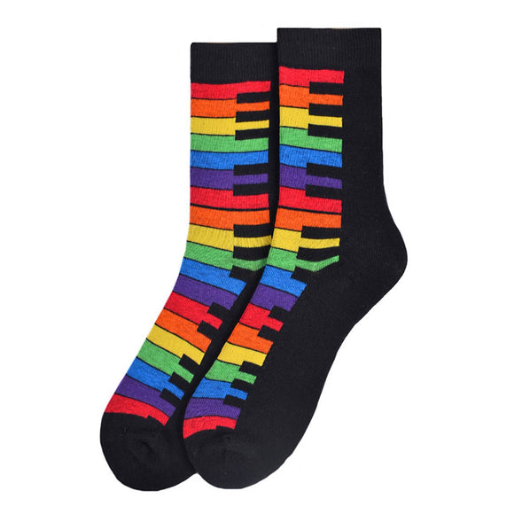 Women's Rainbow Keys Socks