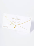 18K Gold Dipped Brushed Brass Musical Note Pendant Necklace