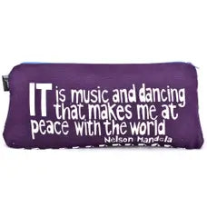 Violet "Music and Dancing" Nelson Mandela Pouch