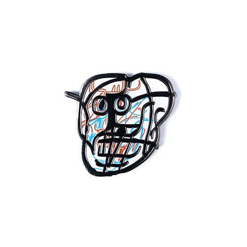 JEAN-MICHEL BASQUIAT - Skull Pin