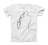 Charlie Parker "Yardbird", D.Stone Martin Tribute t-shirt: Charcoal / M / Men (Unisex)