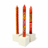 Hand Painted Dinner Candles Boxed Set - Zahabu Design