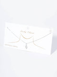 18K Gold Dipped Brass Musical Note Pendant Necklace