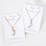 Musical Note Pendant Necklace