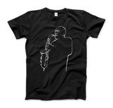 Charlie Parker "Yardbird", D.Stone Martin Tribute t-shirt: Charcoal / M / Men (Unisex)