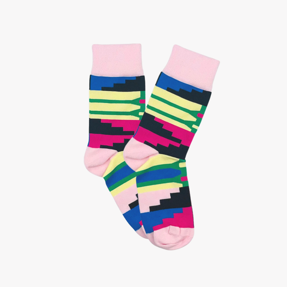 Kente Pink Socks