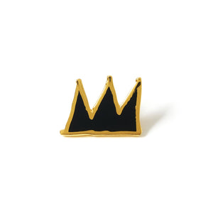 JEAN-MICHEL BASQUIAT - Crown Pin - Black and Gold