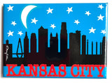 Kansas City Missouri Magnet Night Skyline | Kansas City Gift