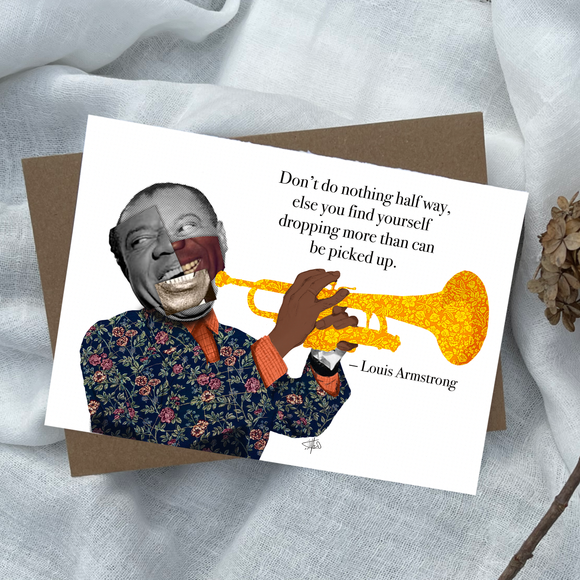 Louis Armstrong Greeting Card