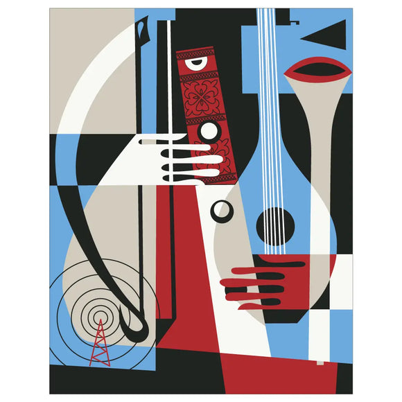 Colorful Musical Instruments Magnet