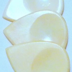 Exotic Buffalo Bone Guitar picks 3pak