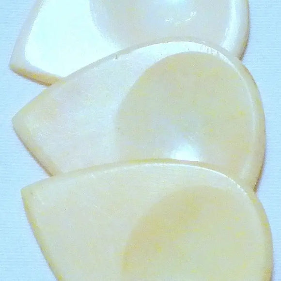 Exotic Buffalo Bone Guitar picks 3pak