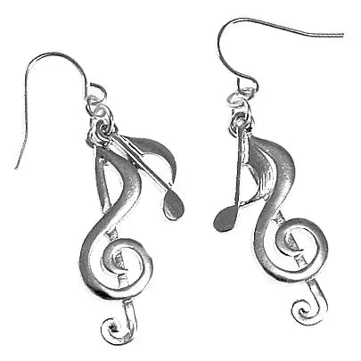G Clef Treble Clef earrings