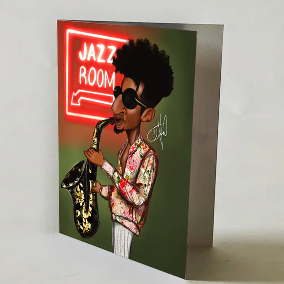 Jazz Room Greeting Card