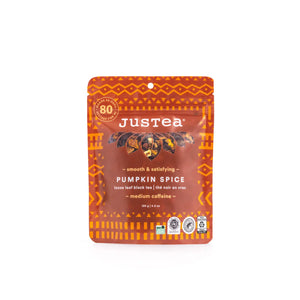 JusTea Pumpkin Spice stand up pouch