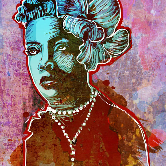 Lady Day - Afrofuturism Inspired Art Print