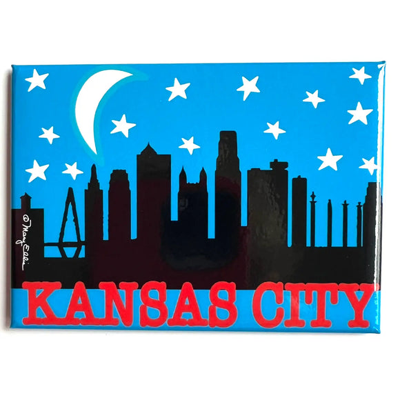 Night sky Kansas City magnet