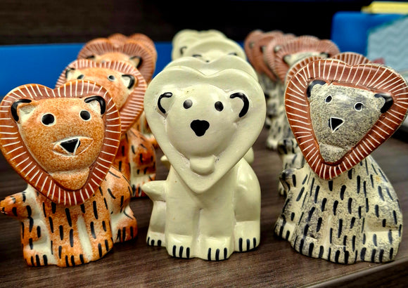 Soapstone Sweetheart Lion
