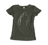 Charlie Parker "Yardbird", D.Stone Martin Tribute t-shirt: Charcoal / M / Men (Unisex)