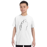 Charlie Parker "Yardbird", D.Stone Martin Tribute t-shirt: Charcoal / M / Men (Unisex)