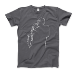 Charlie Parker "Yardbird", D.Stone Martin Tribute t-shirt: Charcoal / M / Men (Unisex)