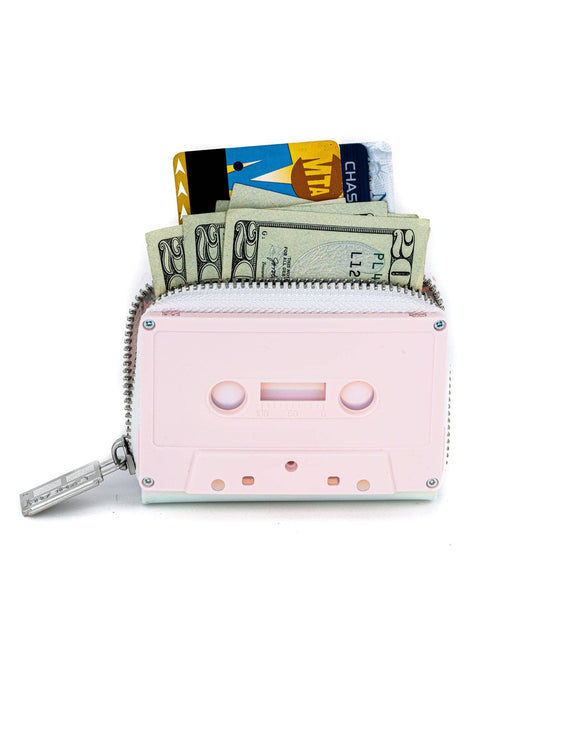 Retro Cassette Wallet | Pink Mattte