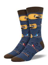 Men's Nice Acoustics Navy Heather Socks