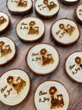 AJM Wood Slice Magnet