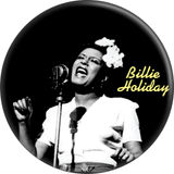 Pin-on Button - 1.25 Inch - BIllie Holiday