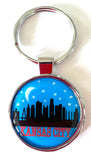 Kansas City Missouri Souvenir Gift Keychain Night Skyline