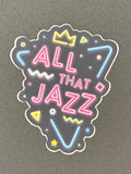 All That Jazz Dance Sticker,  2.4" x 3"