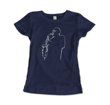 Charlie Parker "Yardbird", D.Stone Martin Tribute t-shirt: Charcoal / M / Men (Unisex)