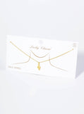18K Gold Dipped Brass Musical Note Pendant Necklace