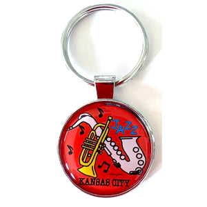 Kansas City Jazz key chain