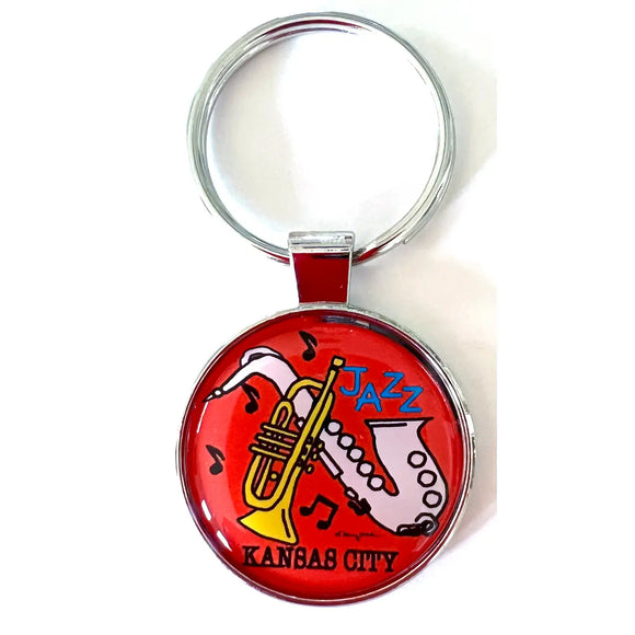 Kansas City Jazz key chain