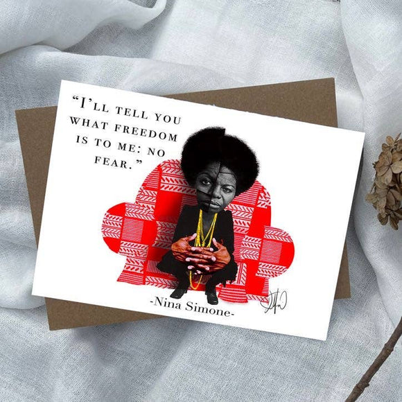 Nina's Freedom Greeting Card