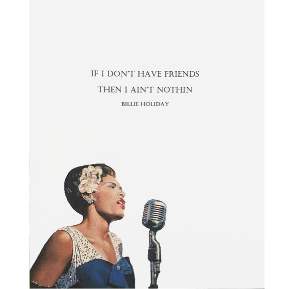 Billie Holiday Friendship Card
