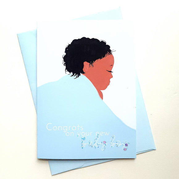 Congrats on your new Baby Boy! - Greeting Card